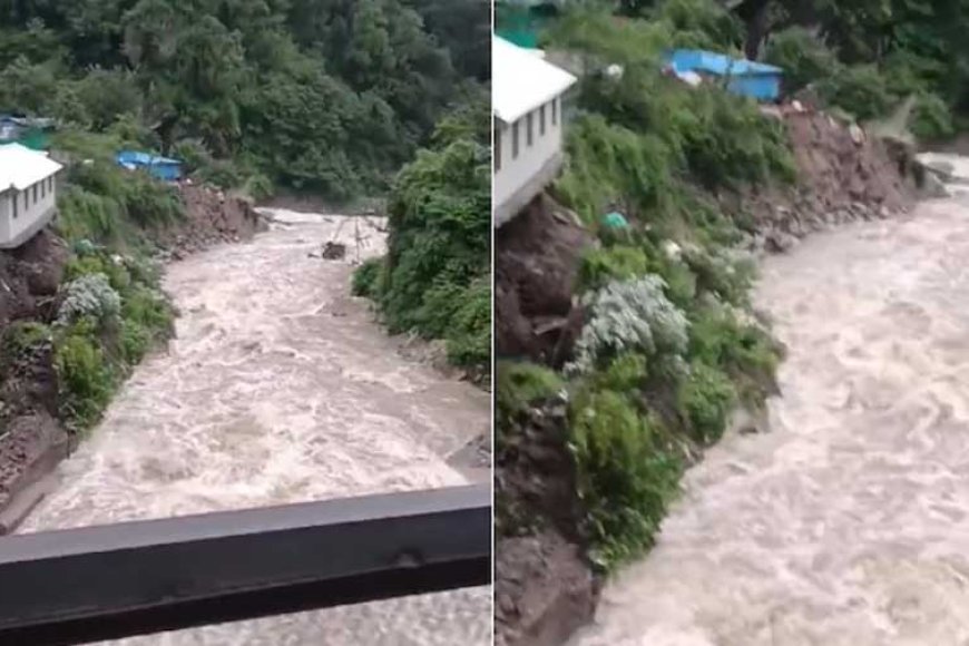केदारनाथ : सोनप्रयाग के पास भारी बारिश के बाद ढहा सड़क मार्ग, तीर्थ यात्रियों की बढ़ी मुश्किलें