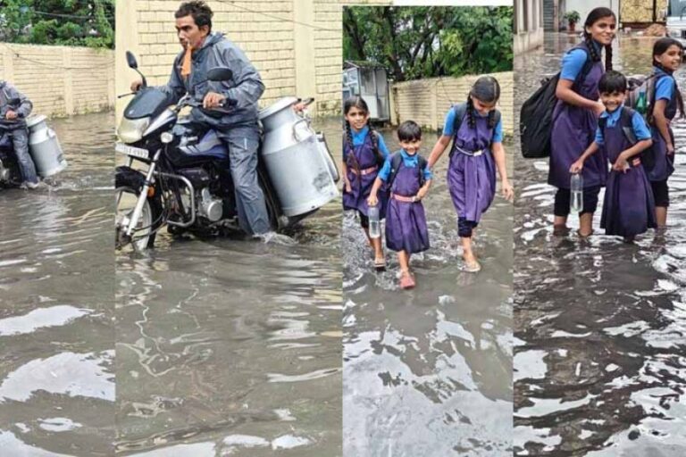 बिलासपुर शहर में शुक्रवार की सुबह जबरदस्त बारिश हुई