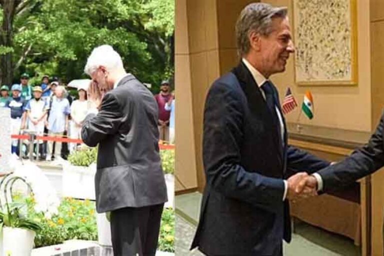 जापान में विदेश मंत्री जयशंकर ने महात्मा गांधी की प्रतिमा का अनावरण किया, एंटनी ब्लिंकन से की मुलाकात