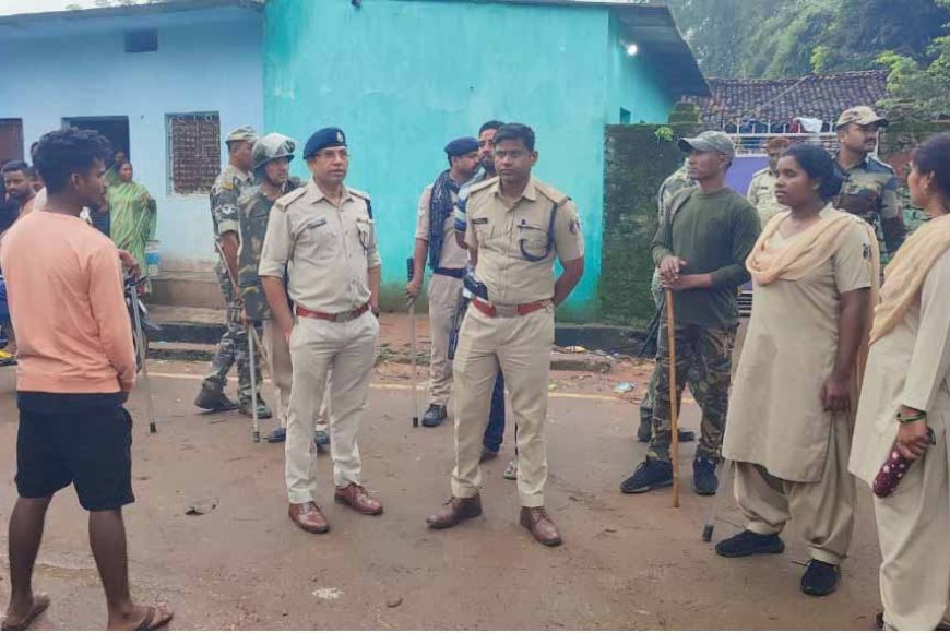 छत्तीसगढ़ राज्य के अंतिम गांव साईं टांगरटोली में पशु तस्करी के खिलाफ पुलिस की कार्रवाई