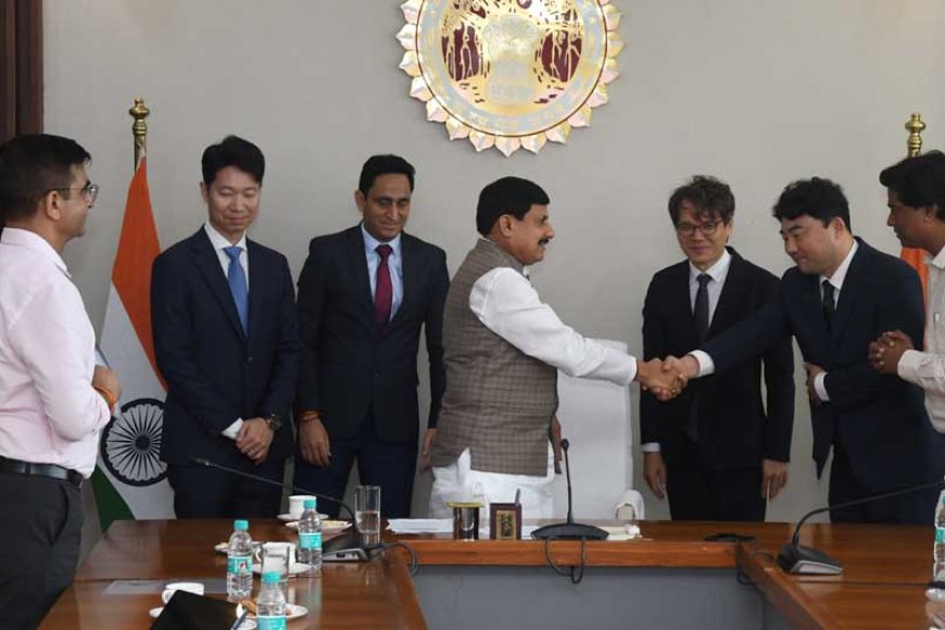 मुख्यमंत्री डॉ. यादव से की दक्षिण कोरिया के उद्योगपतियों ने भेंट