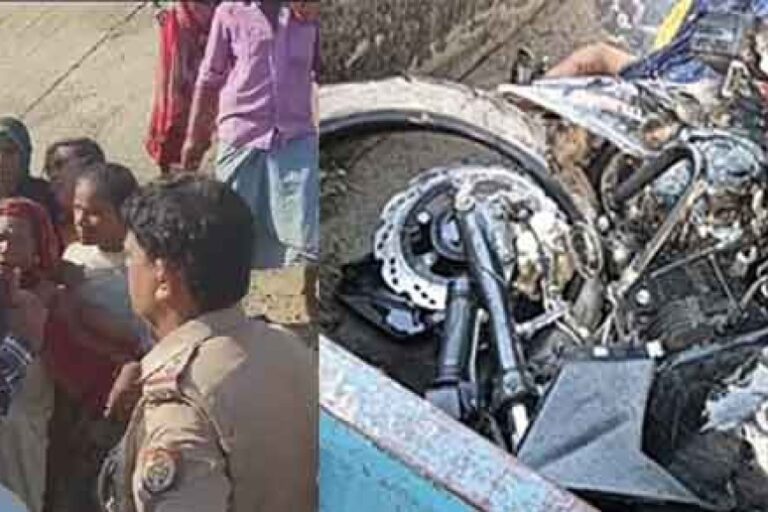 बिहार&मोतिहारी में ट्रक और बाइक की भिड़ंत, जीजा&साली की मौत