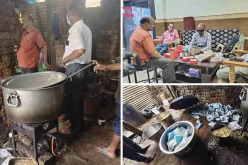 जशपुर जिले में आगामी पर्व को देखते हुए खाद्य विभाग की टीम ने की मारा छापा