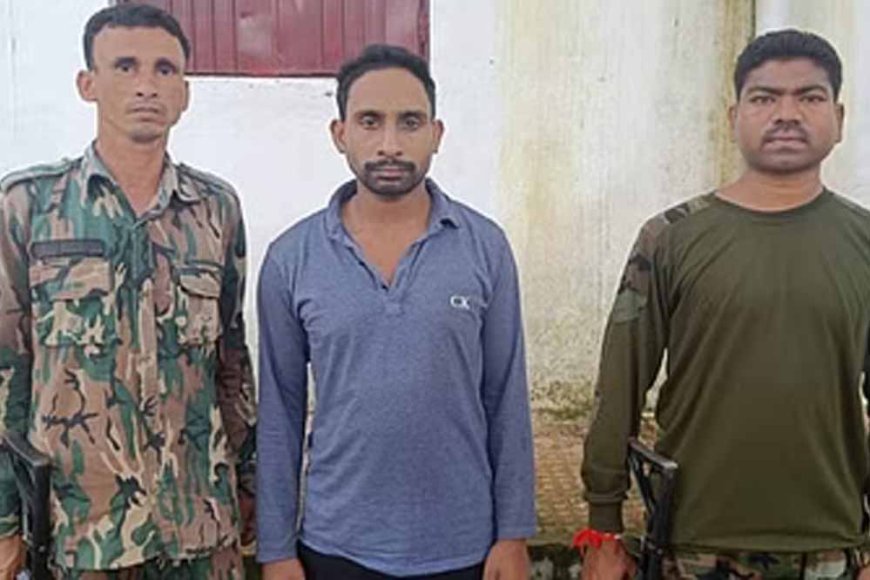 बीजापुर में 24 लाख का इनामी नक्सल कमांडर गिरफ्तार
