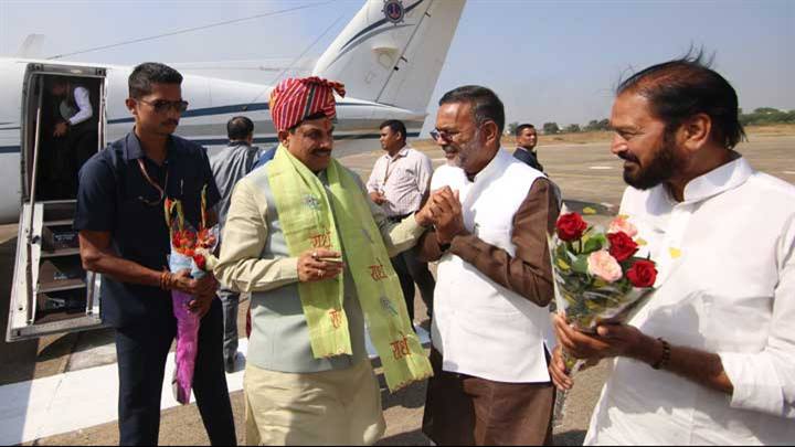 मुख्यमंत्री डॉ. मोहन यादव राजस्थान के कोटा पहुँचे।