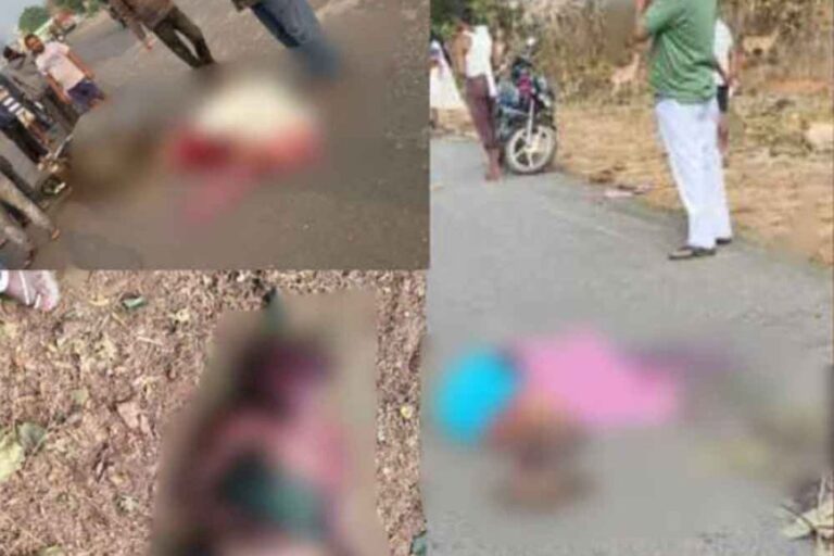 छत्तीसगढ़&30 यात्रियों से भरी बस खड़े ट्रक से टकराने और ट्रक की टक्कर से बाइक सवार दंपत्ति सहित 6 की मौत