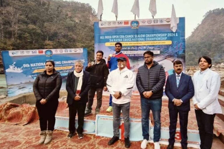 मध्यप्रदेश के स्लालम खिलाड़ियों का शानदार प्रदर्शन, 4 स्वर्ण और 1 रजत पदक अर्जित