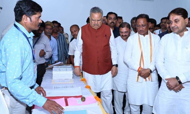 रायपुर : मुख्यमंत्री विष्णु देव साय ने शासकीय क्षेत्रीय मुद्रणालय के नवीन भवन का किया लोकार्पण