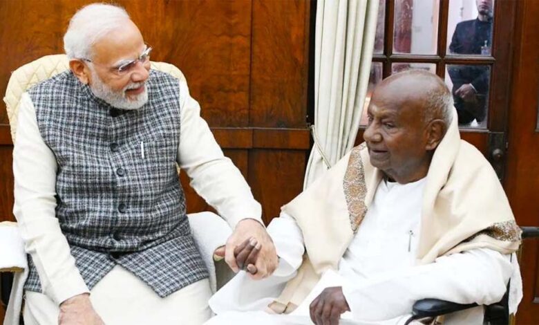 मोदी ने पूर्व प्रधानमंत्री एच डी देवेगौड़ा को उनके 92वें जन्मदिन पर दी बधाई