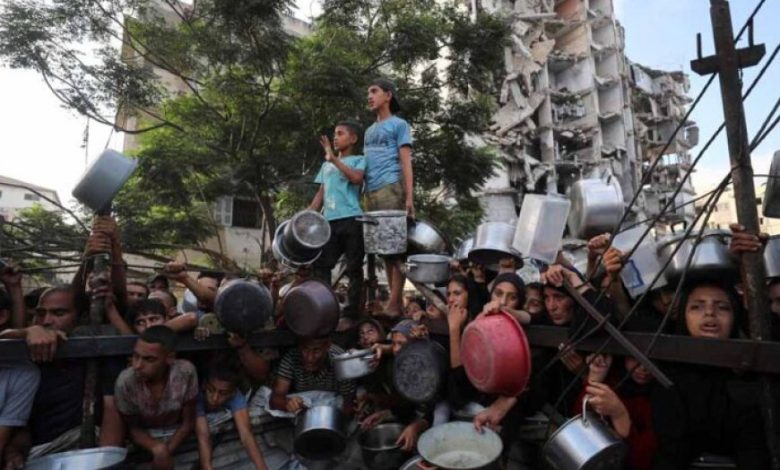 गाजा की भूख की कहानी: खाना बनने से पहले ही लग जाती है लंबी लाइन गाजा की भूख की कहानी: खाना बनने से पहले ही लग जाती है लंबी लाइन