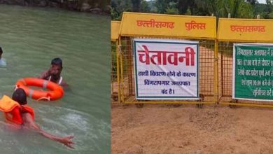 गजपल्ला वाटरफॉल हादसा: युवती का शव 20 फीट नीचे फंसा, पर्यटकों की आवाजाही पर रोक