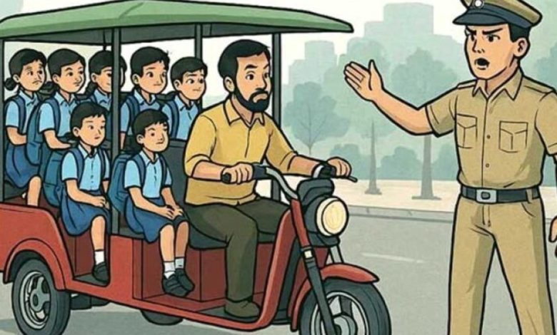 बच्चों की सुरक्षा पर सख्ती: भोपाल में स्कूल ई-रिक्शा पर लगेगा प्रतिबंध