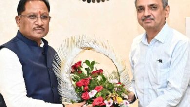 रायपुर : मुख्यमंत्री साय से भारत सरकार में भूमि संसाधन सचिव ने की सौजन्य भेंट