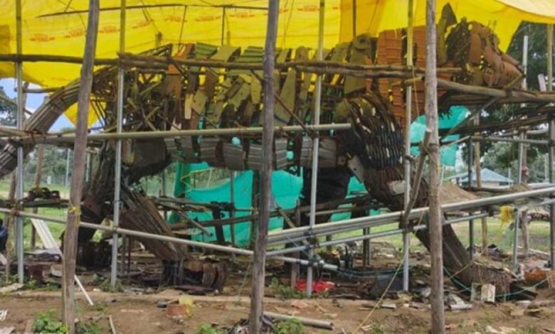 कबाड़ से कमाल: पेंच टाइगर रिजर्व में बन रही विश्व की सबसे विशाल टाइगर मूर्ति कबाड़ से कमाल: पेंच टाइगर रिजर्व में बन रही विश्व की सबसे विशाल टाइगर मूर्ति