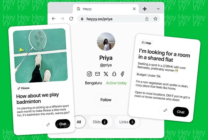 Aisle Founder Launches Heyyy – A Link-in-Bio Social Network Aisle Founder Launches Heyyy – A Link-in-Bio Social Network