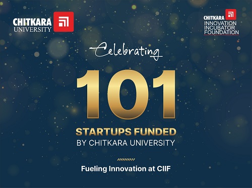 Chitkara University Funds 101 Startups, Driving India’s Innovation and Entrepreneurship Story Chitkara University Funds 101 Startups, Driving India’s Innovation and Entrepreneurship Story