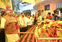 नरेला में श्रावण माह के अवसर पर निकली बाबा महाकाल की सवारी