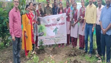 शासकीय कन्या  महाविद्यालय सिवनी मालवा में  एक पेड़ मां के नाम योजना के अंतर्गत पौधे वितरित किये