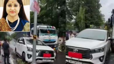 झाबुआ कलेक्टर नेहा मीना की कार को डंपर से टक्कर, हादसे में बाल-बाल बचीं