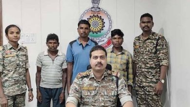 नक्सल विरोधी अभियान में बड़ी सफलता, दो लाख के इनामी सहित तीन नक्सली गिरफ्तार