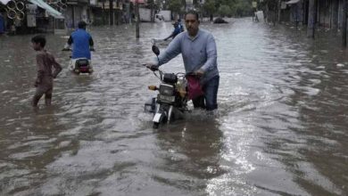 पाकिस्तान में मूसलधार बारिश का कहर, कई ज़िले जलमग्न, बाढ़ का अलर्ट जारी