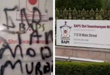 अमेरिका: हिंदू मंदिर पर फिर हमला, भारत विरोधी संदेश लिखे गए; साल में चौथा मामला