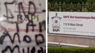अमेरिका: हिंदू मंदिर पर फिर हमला, भारत विरोधी संदेश लिखे गए; साल में चौथा मामला