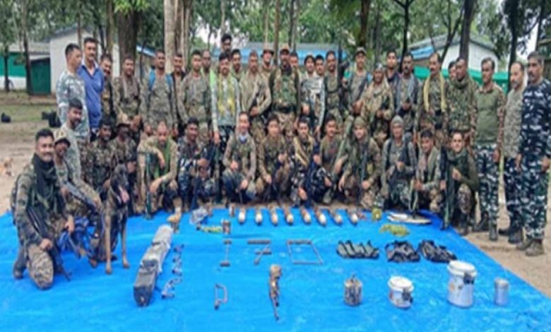 पामेड़-तर्रेम ऑपरेशन: नक्सलियों का स्मारक ध्वस्त, भारी विस्फोटक बरामद