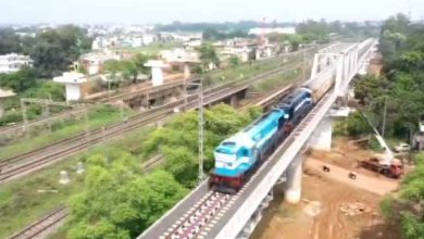 कटनी: एशिया के सबसे बड़े रेल ब्रिज पर सफल स्पीड ट्रायल, दौड़ी 2 इंजन और 11 बोगियों की ट्रेन