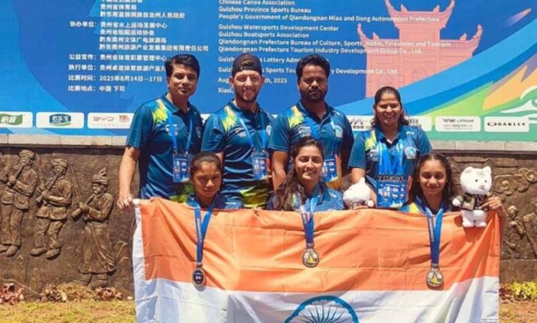 2025 एशियन केनो स्लालम चैम्पियनशिप, चीन में मध्यप्रदेश की खिलाड़ियों ने जीता रजत पदक