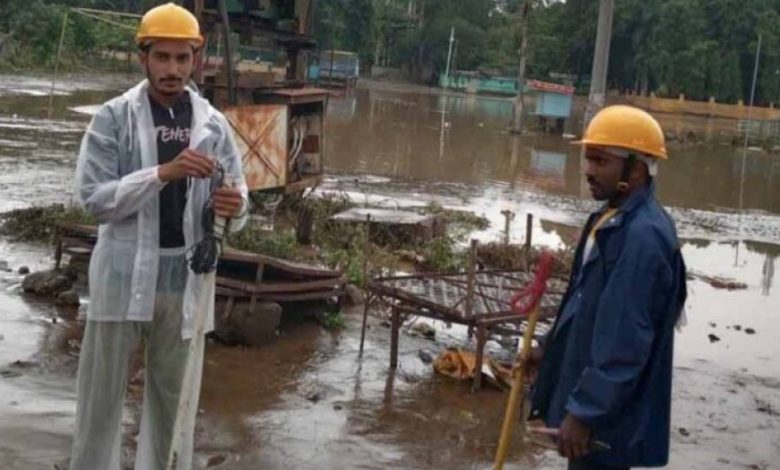 राजपुर में बाढ़ आने के बाद मात्र 3 घंटे में बिजली आपूर्ति बहाल