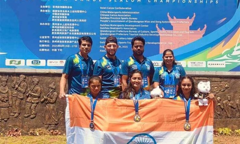 2025 एशियन केनो स्लालम चैम्पियनशिप: चीन में मध्यप्रदेश की खिलाड़ियों ने जीता रजत पदक