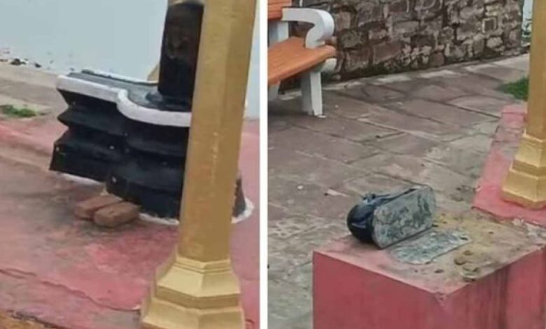 मैहर में प्राचीन शिव मंदिर में तोड़ी गई प्रतिमा, धार्मिक सौहार्द बिगाड़ने की कोशिश मैहर में प्राचीन शिव मंदिर में तोड़ी गई प्रतिमा, धार्मिक सौहार्द बिगाड़ने की कोशिश