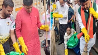 इंदौर नगर निगम के 8 हजार सफाई मित्र अवकाश पर, नेता और जनता खुद उतरे सफाई करने