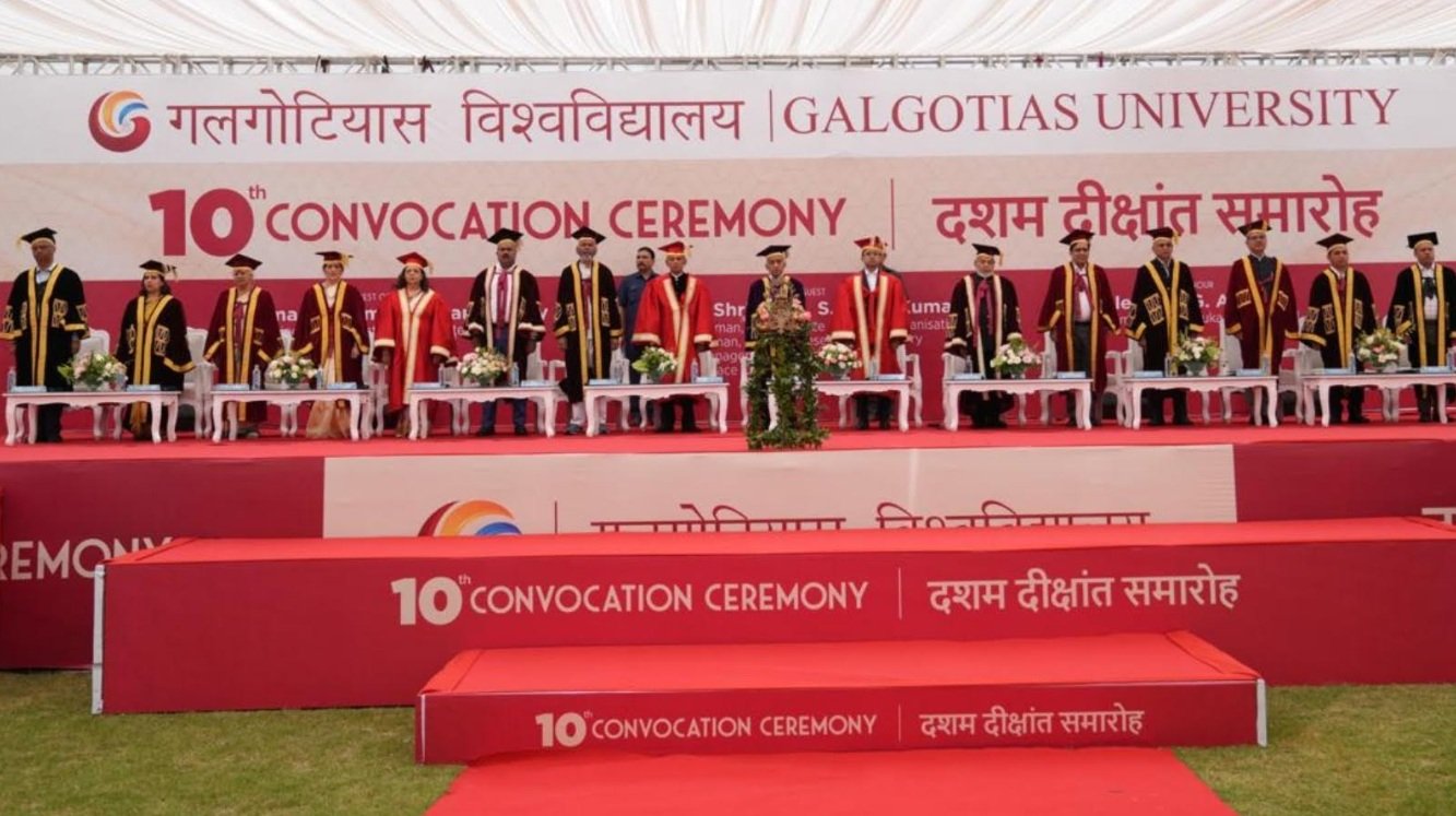 Galgotias University Hosts 10th Convocation Ceremony; Leaders Highlight Resilience, Discipline, and Lifelong Learning