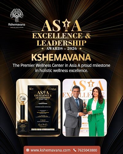 Kshemavana Naturopathy and Yoga Center Honoured with Asia Excellence & Leadership Award 2026 as "The Premier Wellness Center in Asia"